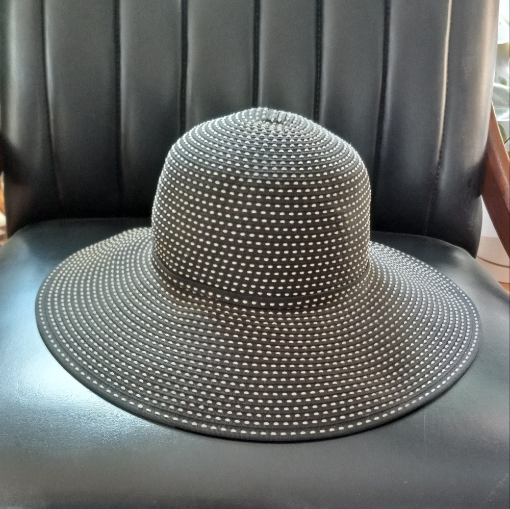 SAN DIEGO HAT COMPANY Ribbon Braid hat with Ticking - Picture 2 of 4